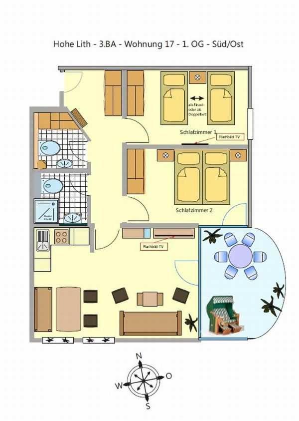 Hp Touristik - Residenz Hohe Lith Neu 3 1 2 Apartman Cuxhaven Kültér fotó